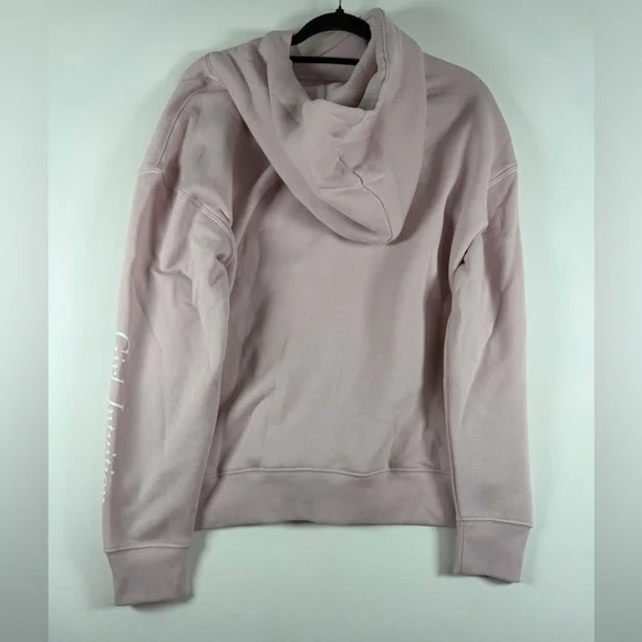 Wild Fable™ Women's Oversized Hooded Pullover Sweatshirt XS Pink Girl Intuition - Picture 9 of 10